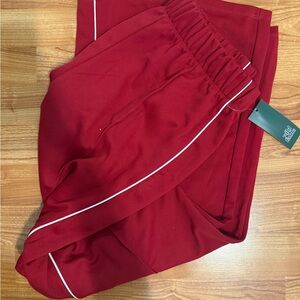 Wild Fable Red and White Track Pants with Elastic Waistband
